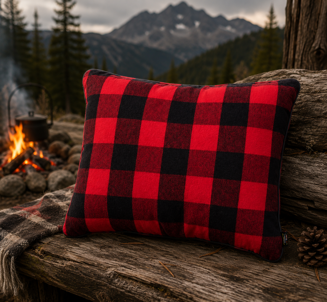Flannel Outdoor Pillow